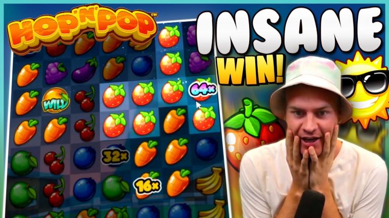 INSANE CLUSTER WIN on Hop’n’Pop Slot with Philip!