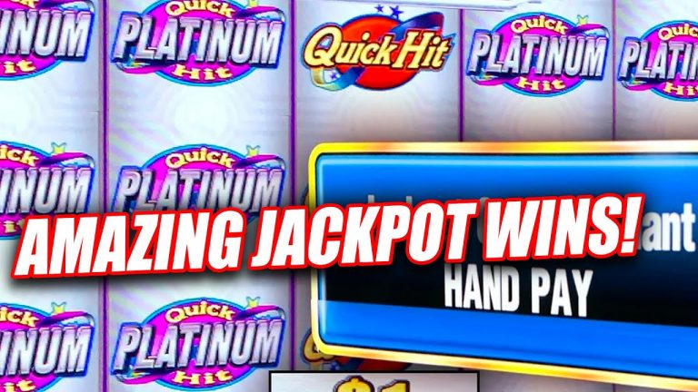 INSANE MAX BET HIGH LIMIT QUICK HIT PLATINUM JACKPOT WINS