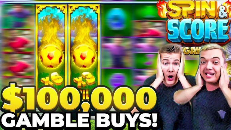 Insane 4x $100,000 Bonus Buys on Spin & Score.. BUT WE HAD TO GAMBLE THEM!!