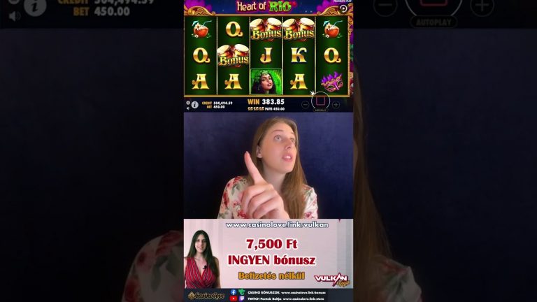 Karneváli nyeremény – Heart of Rio slot a Vulkan Vegas Casino oldalon #shorts