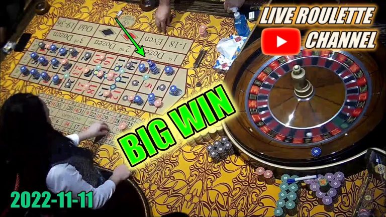 LIVE ROULETTE |BIG WIN Session in Las Vegas Casino Exclusive 2022-11-11