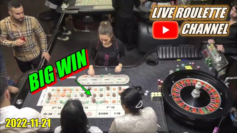 LIVE ROULETTE |Big Win ROULETTE LIVE Full Casino Night Exclusive 2022-11-21