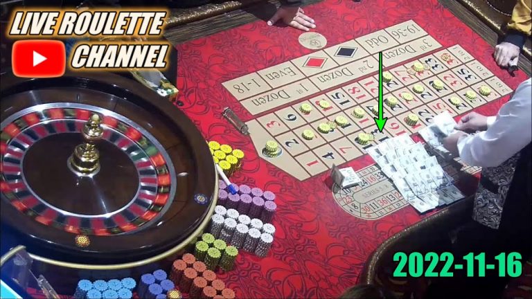 LIVE ROULETTE | Casino Las Vegas amazing Session Lots of Betting on Night Wednesday 2022-11-16