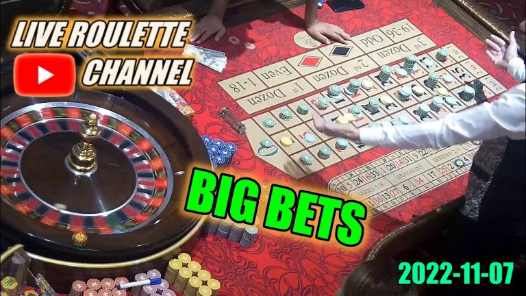 LIVE ROULETTE |In CASINO LAS VEGAS Big Bet Session Monday Night 2022-11-07