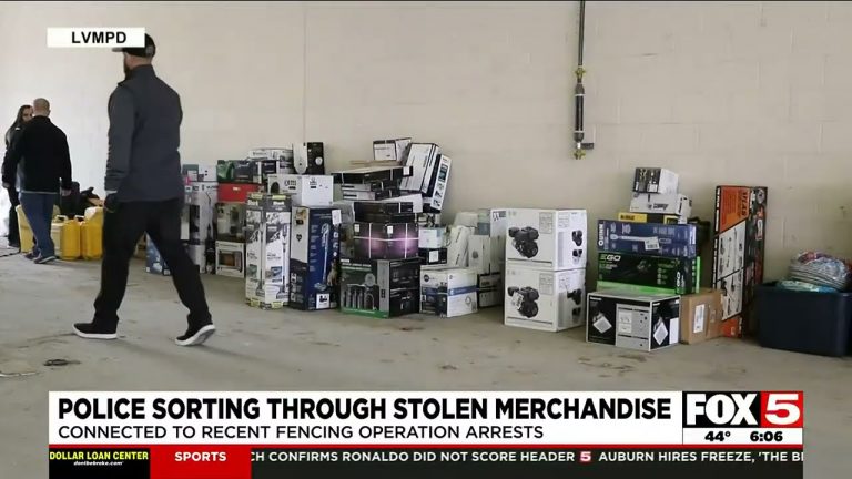 Las Vegas police say 3 arrested in connection to home full of stolen items