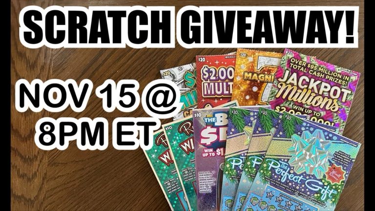 Live scratch giveaway!! Join us and win! Tuesday November 15 8pm et