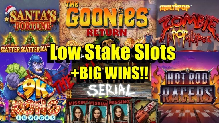 Low Stake Bonus Comp, Serial, 9k Kong in Las Vegas, Hot Rod Racers, The Goonies & More + BIG WINS!!