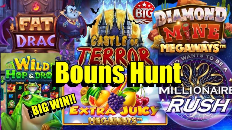 Low Stake Bonus Hunt, New BTG Castle Of Terror, Fat Drac, BIG WIN!! Wild Hop & Drop & Much More