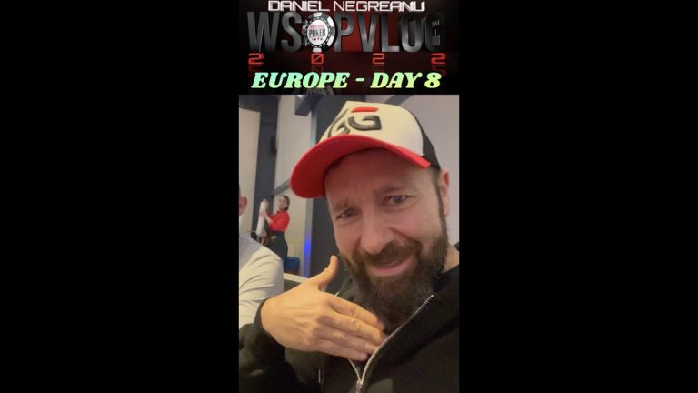 MAIN EVENT DAY 1 – WSOPE Vlog Day 8 #shorts #poker #danielnegreanu