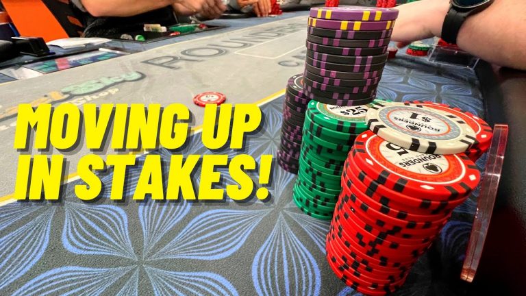 Moving Up In Stakes In A Tough Battle at Rounders in TEXAS! Poker Vlog #56