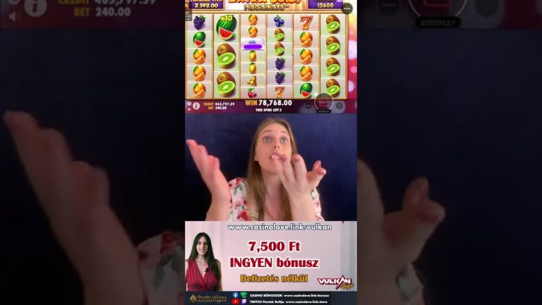 Nagy nyeremény az Extra Juicy slot játékkal a Vulkan Vegas Casino oldalon #shorts