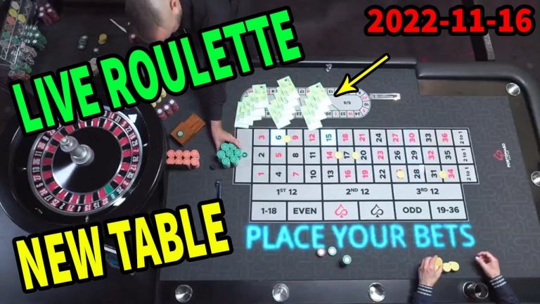 New Table Exclusive Roulette Live In Casino Lots of Betting Session Evening 2022-11-16