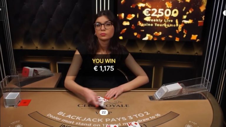 Nice Live Dealer Blackjack Session!