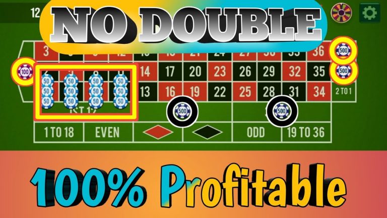 No Double 100% Profitable Strategy || Roulette Strategy To Win