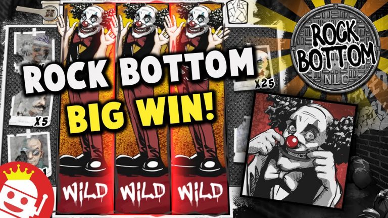 PLAYER LANDS HUGE WIN ON THE NEW ROCK BOTTOM SLOT!