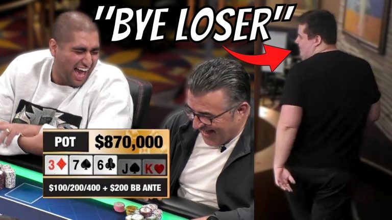 Poker Loudmouth Talks Trash Behind His Back After $1 Million Cooler