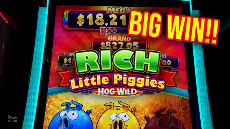 Rich Little Piggies!! BIG BONUS WIN!!