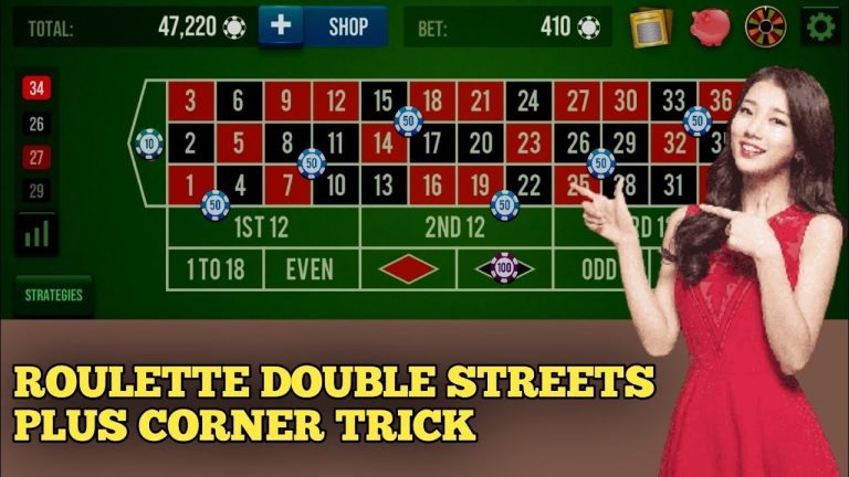 Roulette double streets plus corner trick