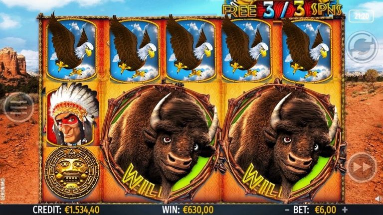 Slot BAR Geronimo Super Win free spin Macchinette Italia