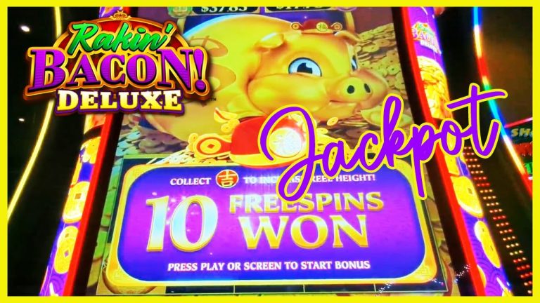 Smokin’ 34 Spin Jackpot Handpay on Rakin’ Bacon Deluxe