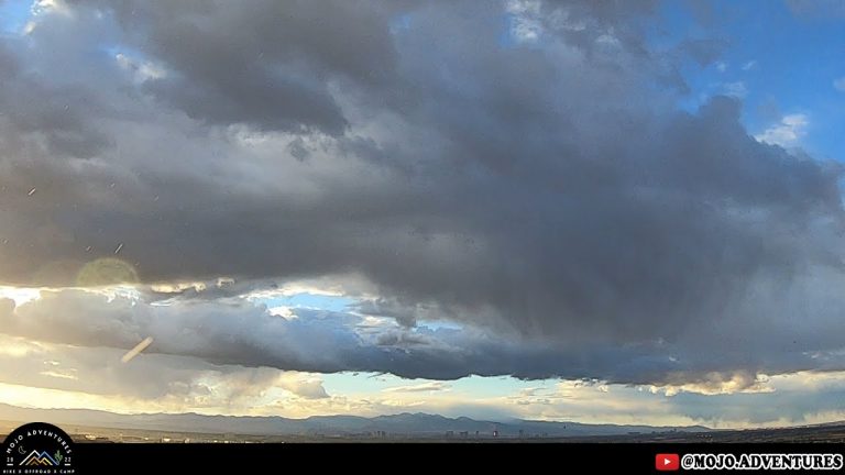 Storm & Sunset NOV 4 2022 Las Vegas East Sky Cam #lasvegas #timelapse #weather #camera #sky #sunset