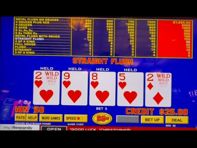 Video Poker: Deuces Wild Bonus Poker Progressive Session!