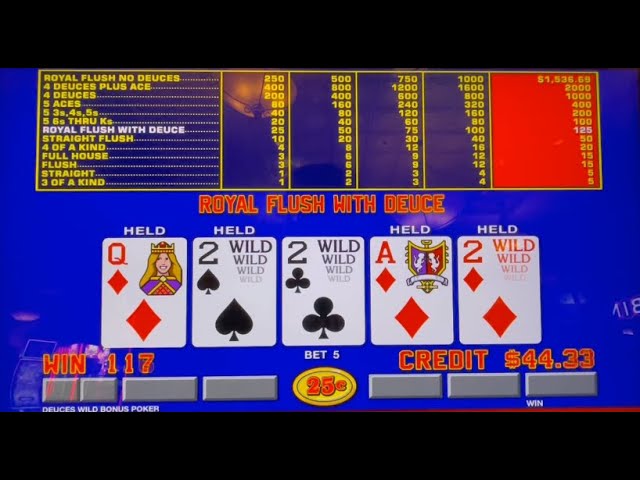 Video Poker: Deuces Wild Bonus Poker Progressive Session!