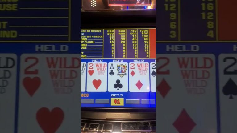 Video Poker. $5 Bet. BIG WIN!!! Resorts World Casino.