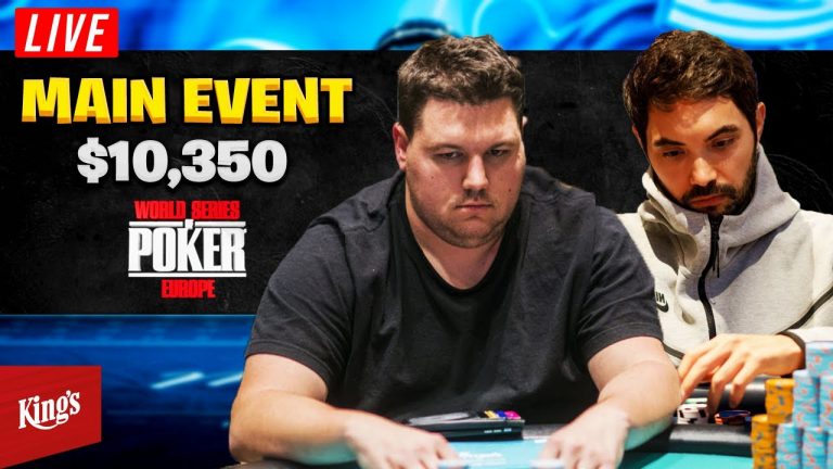 WSOP Europe LIVE $10K Main Event – DAY 3!