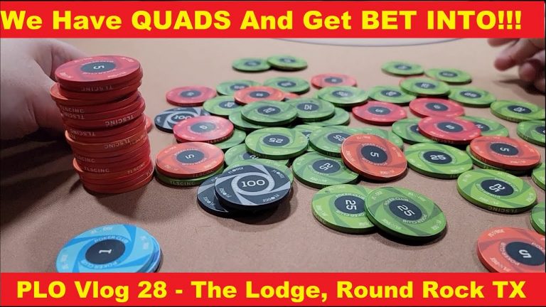 We Make QUADS And Get BET INTO!!!! PLO Poker VLOG 28