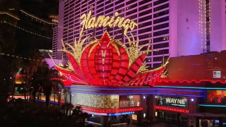 the Flamingo Sign in Las Vegas