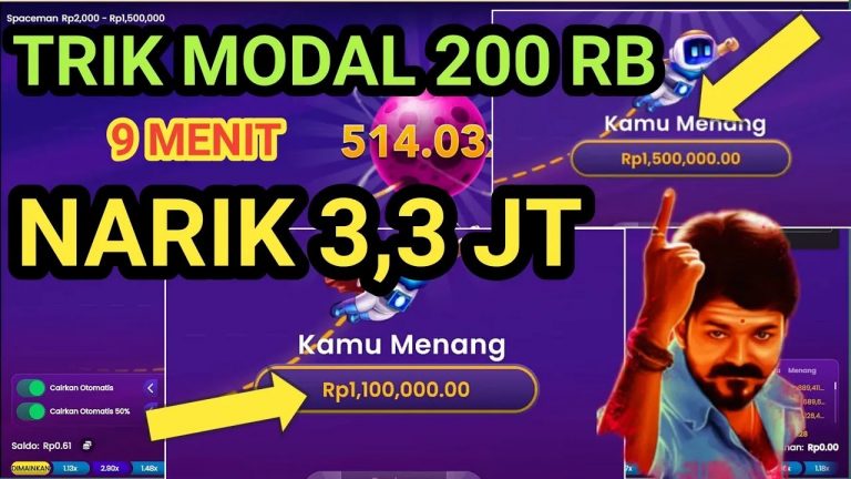 10 MENIT PROFIT 3,3 JT || SLOT GACOR HARI INI SPACEMAN || SPACEMAN PRAGMATIC