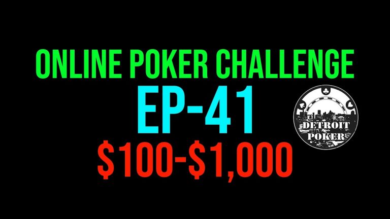 $100-$1k Online #Poker Challenge EP41 – Detroit Poker Vlog