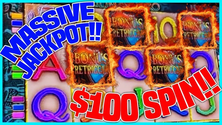 $100 SPIN: MASSIVE JACKPOT ON KILIMANJARO: 180 FREE GAMES