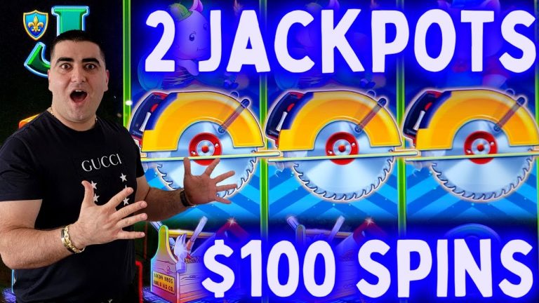 $100 Spin JACKPOTS On HUFF N MORE PUFF Slot Machine ! PART-1