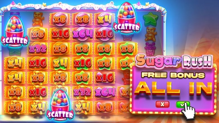 128X MULTIPLIERS ON SUGAR RUSH!