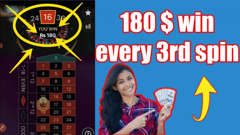 180 $ win every 3rd spin | Roulette Strategy to Win | Roulette Strategy | Roulette Win