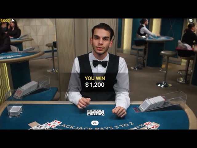 2000$ VS LIVE BLACKJACK