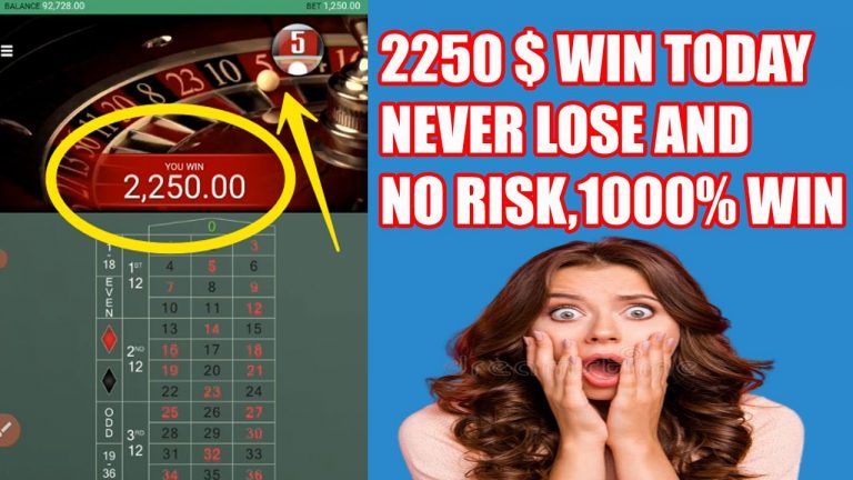 2250 #|WIN Roulette Strategy to Win | Roulette Strategy | @roulettewin996