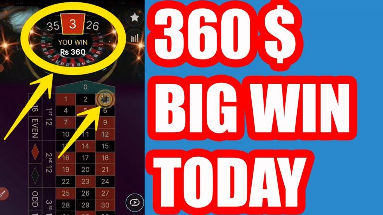 360 $ BIG WIN TODAY | Roulette Strategy to Win | Roulette Strategy | Roulette Win