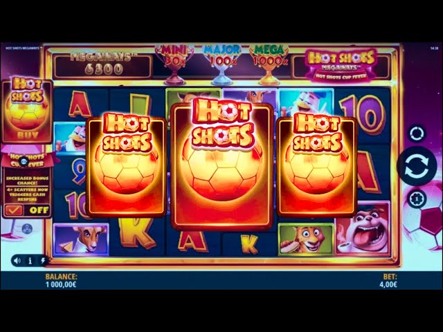 3x Hot Shots Megaways BIG WIN!!! full 117,649 ways to win