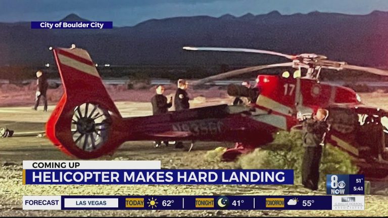 7 injured after helicopter hard landing at Boulder City Airport