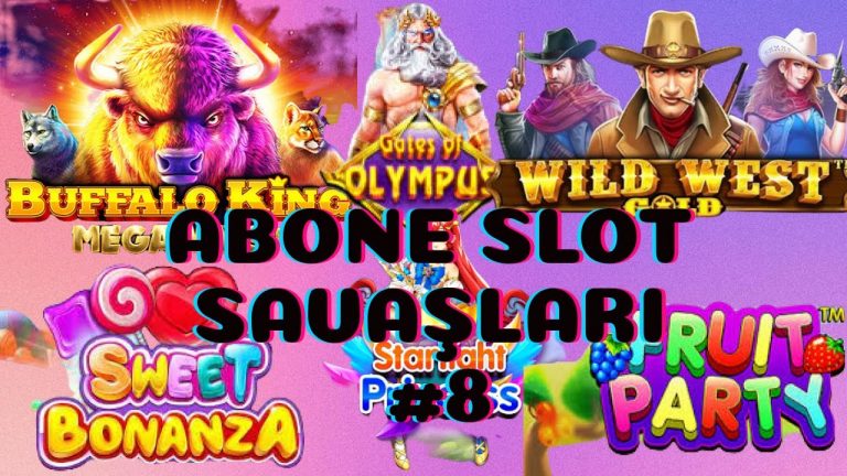 ABONE SLOT SAVAŞLARI #8 – Buffalo King Megaways – Starligt Princess – Gates Of Olympus-Sweet Bonanza