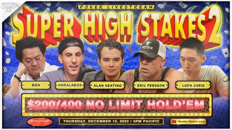 Alan Keating & Eric Persson Play SUPER HIGH STAKES $200/400/800 w/ Luda Chris, Ben & Haralabos