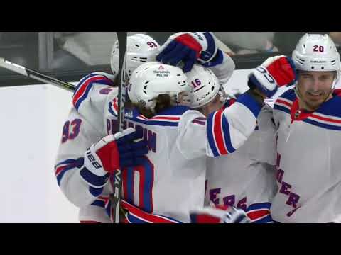 Artemi Panarin’s 600 NHL point, assist on Zibanejad’s goal vs Vegas (7 dec 2022)