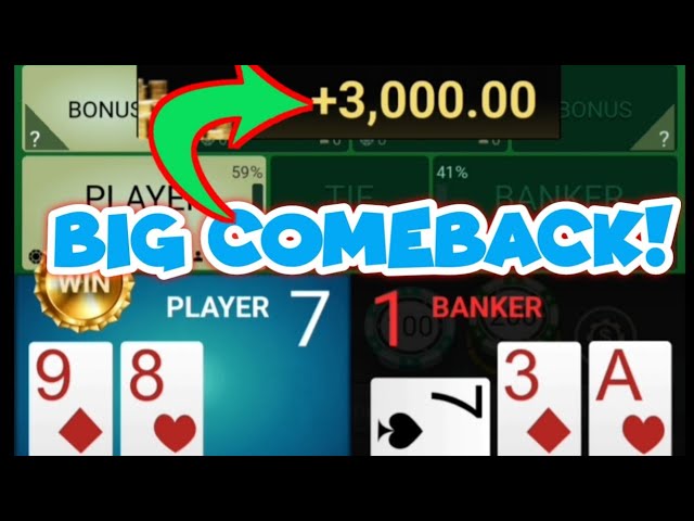 BACCARAT SESSION: FROM 3K TO 9K | A COMEBACK WIN IN BACCARAT