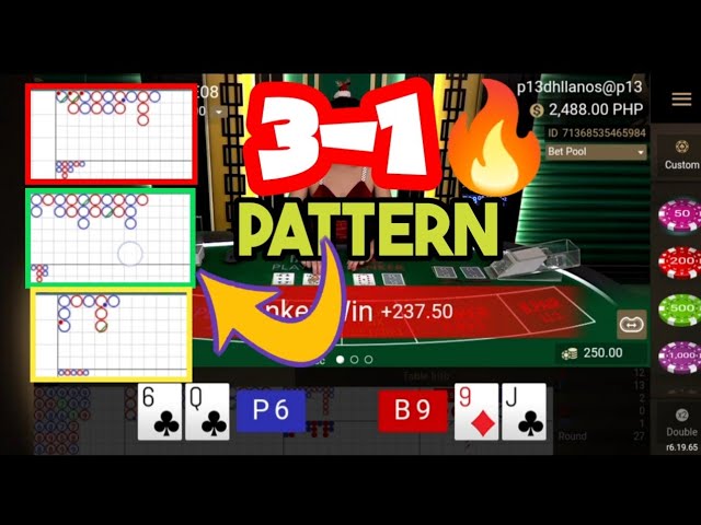 BACCARAT | SOLID 3-1 PATTERN | HIGHLY RECOMMENDED PATTERN