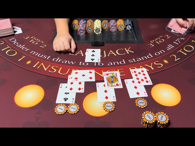 BLACKJACK $250,000 BUY IN! INSANE $100,000 DOUBLE DOWN BET!