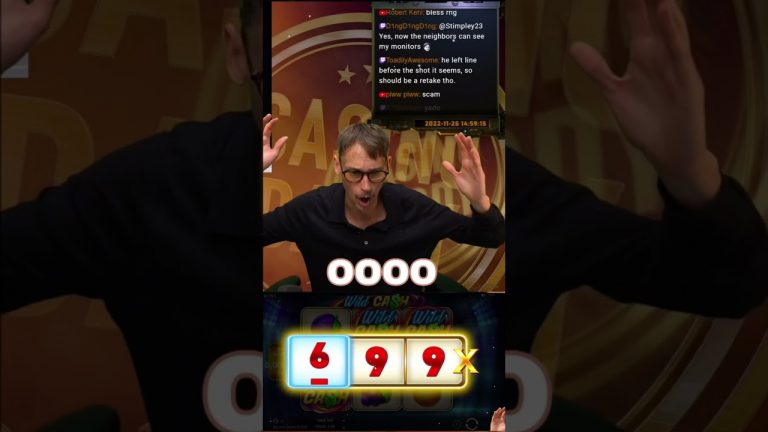 CASINODADDY 999X MAX WIN *BIG REACTION* #shorts