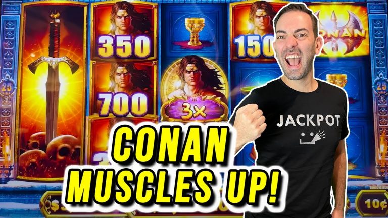 CONAN brought the MUSCLE for once!